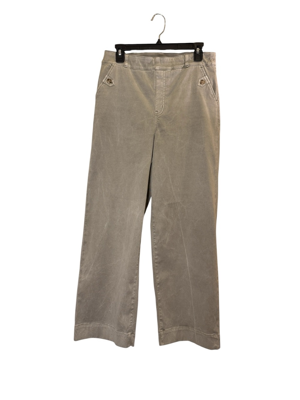 SPANX Women’s Stretch Casual Cotton Blend
Twill Wide Leg Crop Pants sz L
